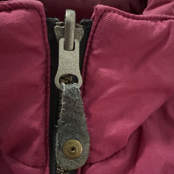 Vtg. 80’s Mountain Goat Puffer Ski Snowboard Jacket Women’s S Retro Maroon ￼‎ - Picture 4 of 6